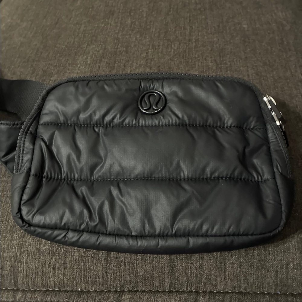 lululemon athletica Quilted Black waist Bag